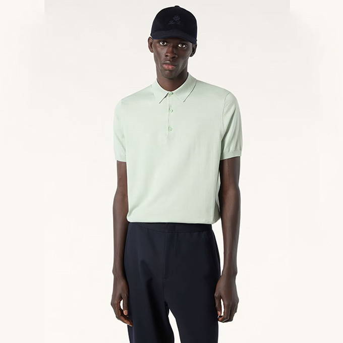 loro piana icewish wool polo shirt